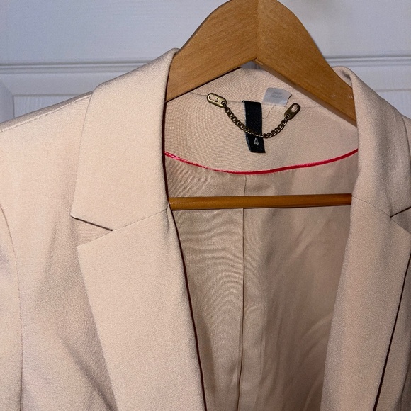 H&M Suit Blazer Light Brown Women Size 4 - Picture 5 of 5